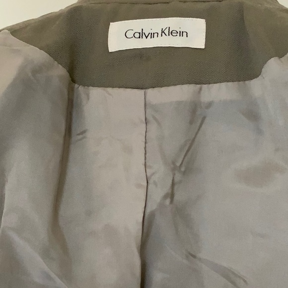 NWT Calvin Klein 100% Wool Trench Coat Size 2P - Picture 14 of 15
